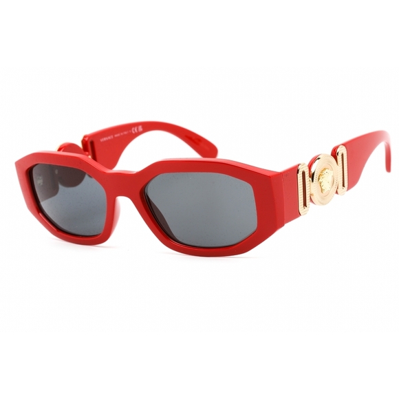 Versace Unisex Grey Geometric Sunglasses VE4361 533087 53  NWT Versace VE4361 Red Oval 53mm Sunglasses